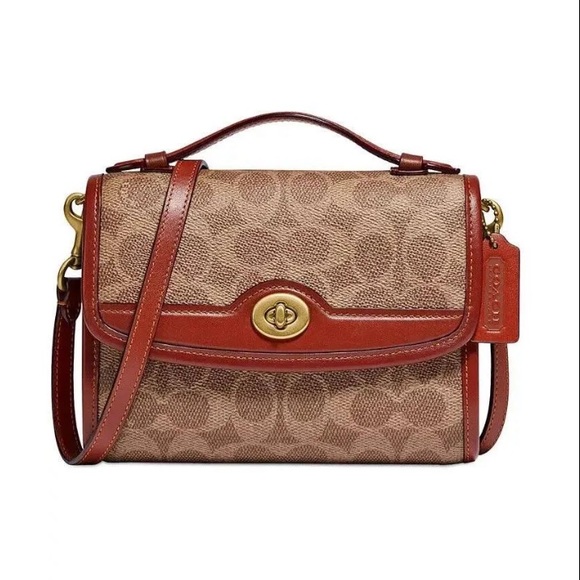 Coach Bags Coach Kip Turnlock Crossbody In Signature Leather Poshmark